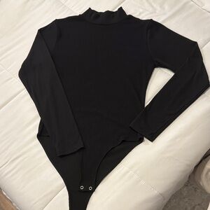 Wallflower Black Long Sleeve Bodysuit
